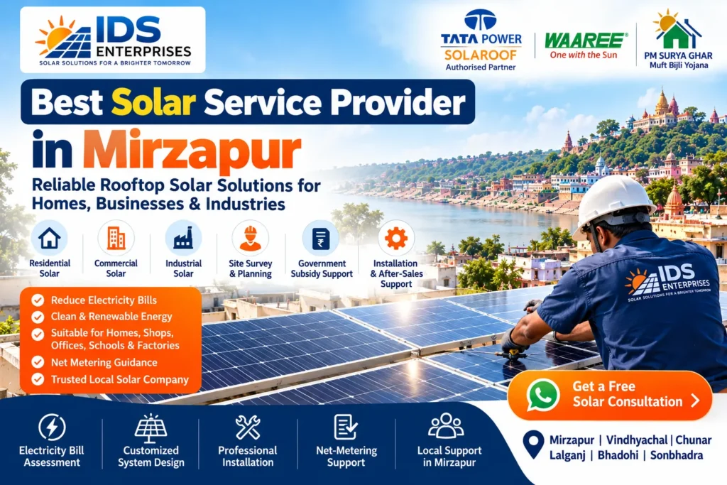 Best Solar Service Provider in Mirzapur – IDS Enterprises